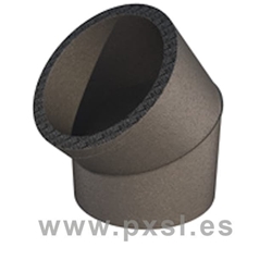 Codo aislado tipo isolante 45º 160mm - Imagen 1