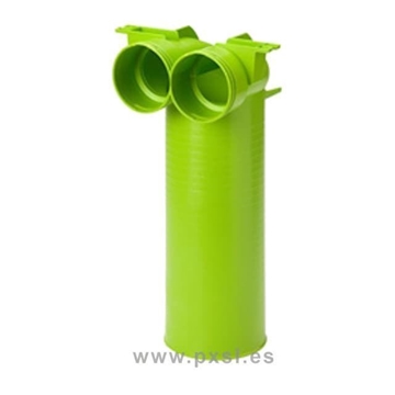 Té de conexión circular 90 mm 90º - Boca 125 mm - Imagen 1