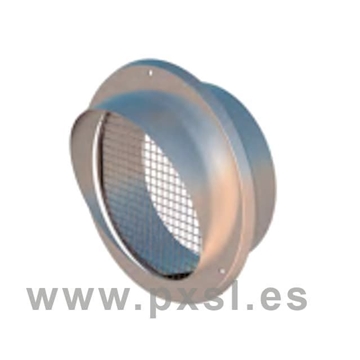 Terminal pared entrada de aire inox 125mm - Imagen 1