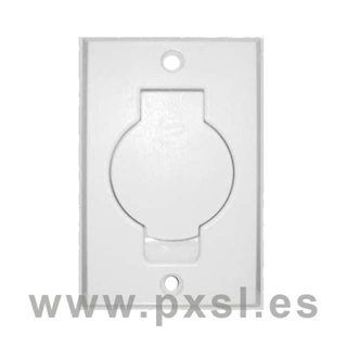 Toma americana puerta redonda blanca - Imagen 1