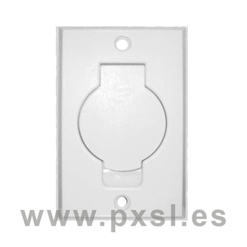 Toma americana puerta redonda blanca - Imagen 1